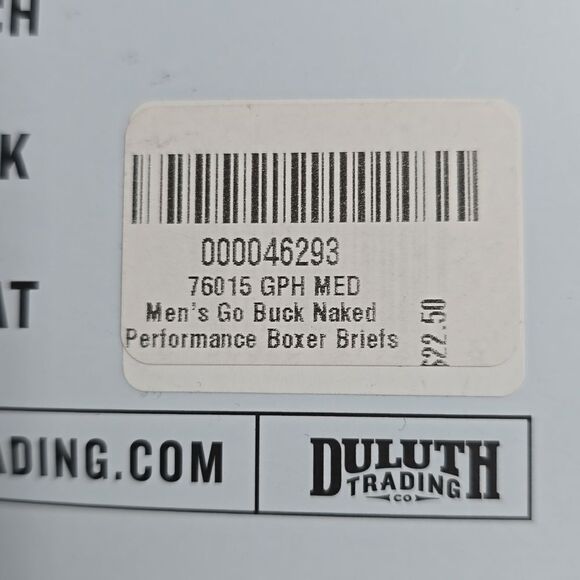 NEW Men's Go Buck Naked Performance Boxer Briefs Size Medium - Picture 4 of 4